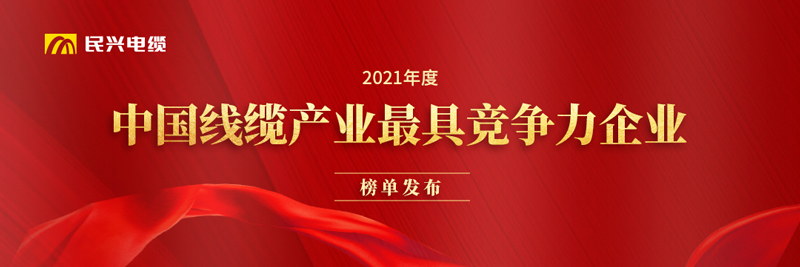 莞企VR彩票榮膺“2021年度中國線纜產業最具競爭力企業20強”